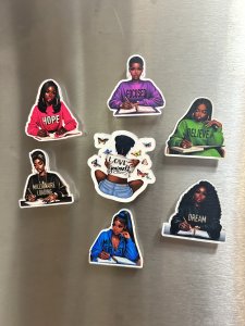 Handmade Inspirational Magnets-Uplift your space with daily affirmations-black women