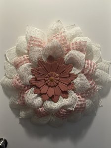 Beautiful flower petal wreath