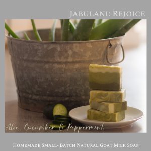 Aloe, Cucumber, and Peppermint Goat Milk Soap