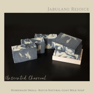 Unscented Charcoal Natural Goat Milk Soap