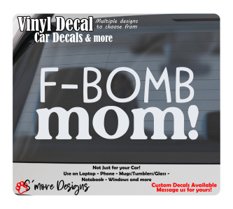 F-Bomb Mom Car Decal Funny Mom Decal