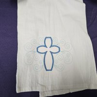 Dark/Light Blue Cross