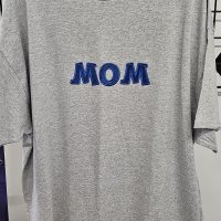 Size XXL - Grey Shirt - Blue Glitter