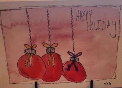 Bright Red Christmas Ornaments