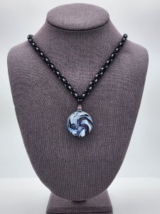 Byzantine Necklace ft. Handcrafted Glass Focal