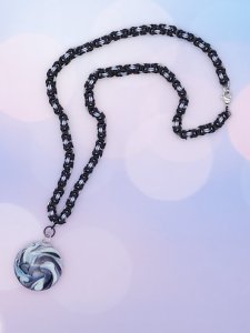 Byzantine Necklace ft. Handcrafted Glass Focal