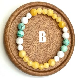 “Jupiter’s Beehive” featuring genuine Peruvian Turquoise Stretch Bracelet