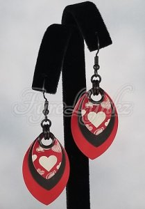 Mystic Ember Scale Earrings
