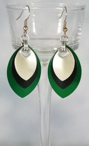 Enchanted Evergreen Scale Earrings