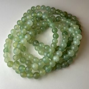 Green Jade Stretch Bracelet