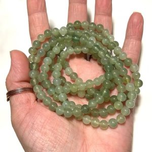 Green Jade Stretch Bracelet