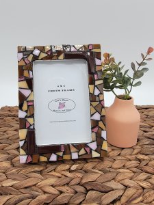 Mosaic picture frame, 4x6 photo frame, decorative picture frames