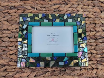 Mosaic picture frame, 4x6, decorative picture frames, photo frames