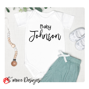 Custom Name Baby Bodysuit Baby Shower Gift Pregnancy Announcements Baby Reveal Custom Baby Cloths Personalized Baby Outfit Baby Announcement