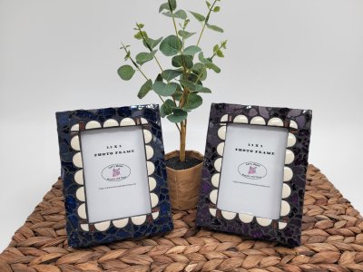 Mosaic picture frame, 3.5 x 5 photo frame, decorative picture frames