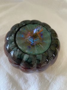 Resin Pumpkin Dish