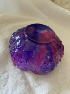 Resin Flower Design Dish
