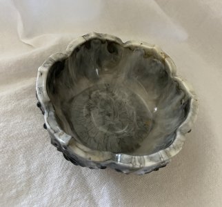 Resin Flower Design Dish