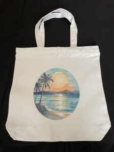 Medium size book bag with zipper/MZ054