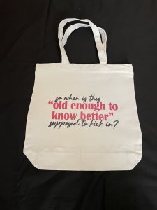 Medium Book Bag with zipper/MZ052