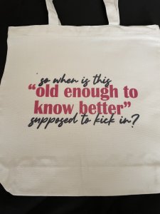 Medium Book Bag with zipper/MZ052