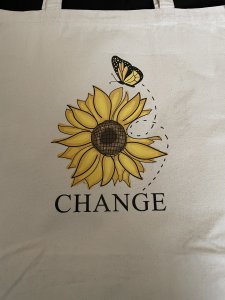 Canvas ,Vinyl tote bag/ CV030