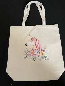 Canvas ,Vinyl tote bag/ CV026