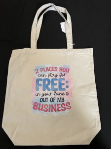 Canvas ,Vinyl tote bag/ CV012