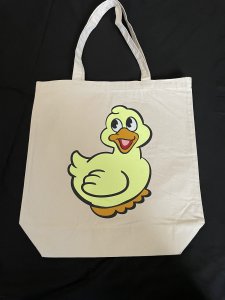 Canvas ,Vinyl tote bag/  CV 011