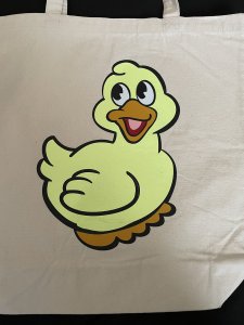 Canvas ,Vinyl tote bag/  CV 011