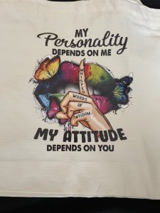 MED TOTE WITH ZIPPER/ MZ007