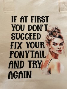 WIDE VINYL TOTE WITH ZIPPER/ WZ006