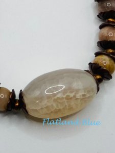 Jasper & Crackled Quartz Necklace