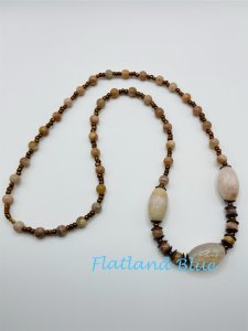 Jasper & Crackled Quartz Necklace