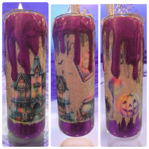 Halloween Drip House tumbler