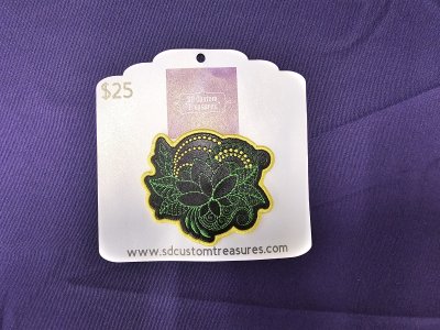 Embroidered Hair Barrette