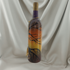 Autumn hue Tree of Life Incense Burner Gold Accent