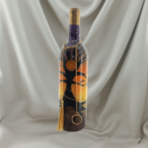 Autumn hue Tree of Life Incense Burner Gold Accent