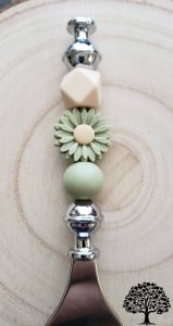 Green Flower Bead Design Bottle Opener Handmade Bar Accessory