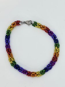 Radiant Rainbow Byzantine Bracelet