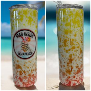 Dead inside but it is beach season Tumbler
