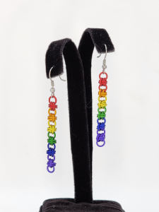 Radiant Rainbow Barrel Earrings