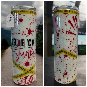 True Crime Junkie tumbler