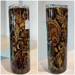 Tooled leather Tumbler