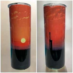 NM Oilfield Sunset Tumbler