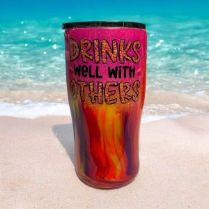Drinks well with others 20 oz Modern Curve Tumbler