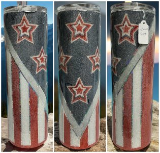 30 oz Patriotic Stars tumbler