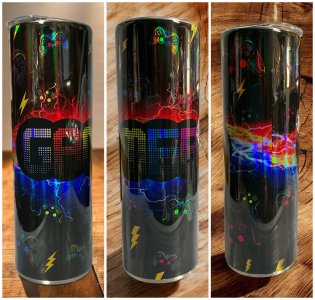 30 oz Holographic Gamer Tumbler
