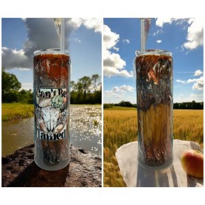 Can’t be Tamed 30 oz epoxied Tumbler