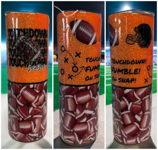 Another Bulldog Touchdown 20 oz Football Tumbler